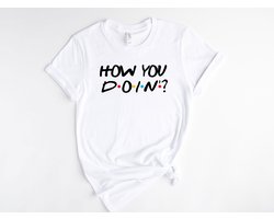 Lykke  How you doin Joey Tv show T shirt | Friends | Unisex T-shirt | Heren – Dames | Wit | Maat M