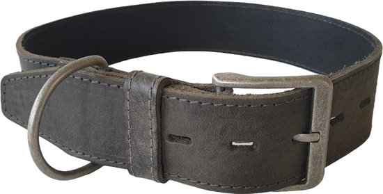 KARLIE FLAMINGO Bravery Halsband / Hondenhalsband - Gevet Leder - Zwart ...