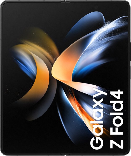 Samsung Galaxy Z Fold 4 - 512GB - 5G - Phantom Black - met Leather Cover