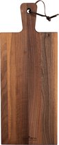 Bowls and Dishes Pure Walnut Wood | Duurzaam | Borrelplank | Tapasplank | Serveerplank 49 x 20 x 2 cm - walnoot hout - Moederdag tip!