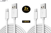 Oplaadkabel Iphone 8 pin's -  2 stuks - Apple Iphone oplader - Charging cables - opladen