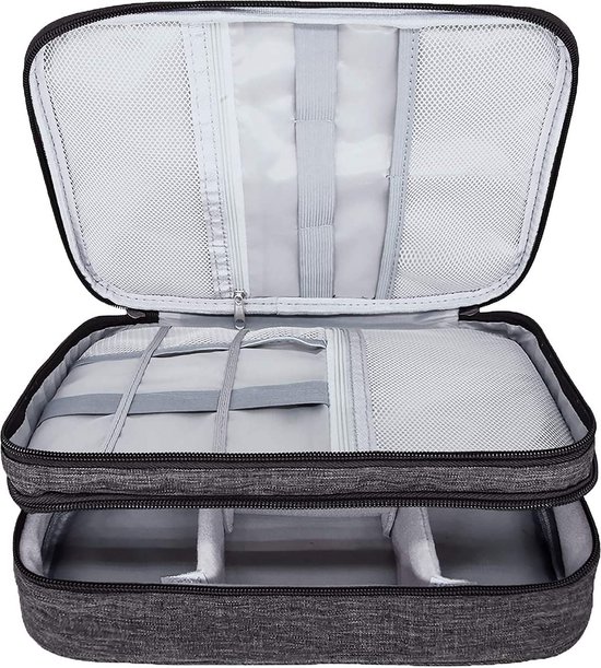 Ruyosn Kabel Organizer Tas, Kabel Tas Electronic Organizer, Kabeltas