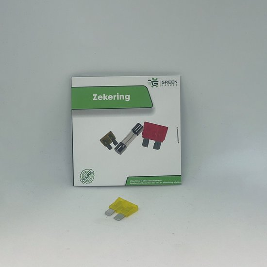 Een steekzekering maxi 20A geel nodig