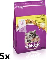 Whiskas - Katten Droogvoer - Junior - Kip - 5x950 gr