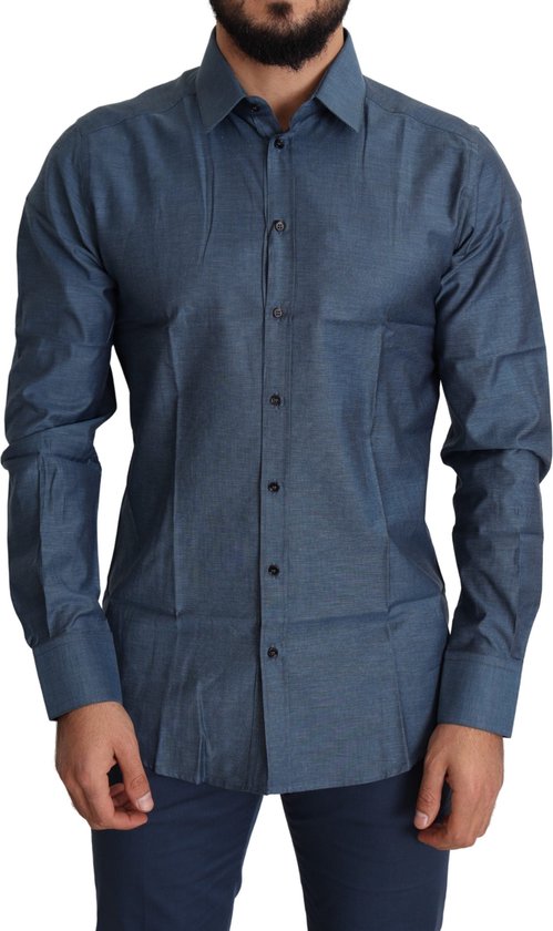 Dolce & Gabbana Multicolor Patterned Collared GOLD Men Dress Shirt main image 1