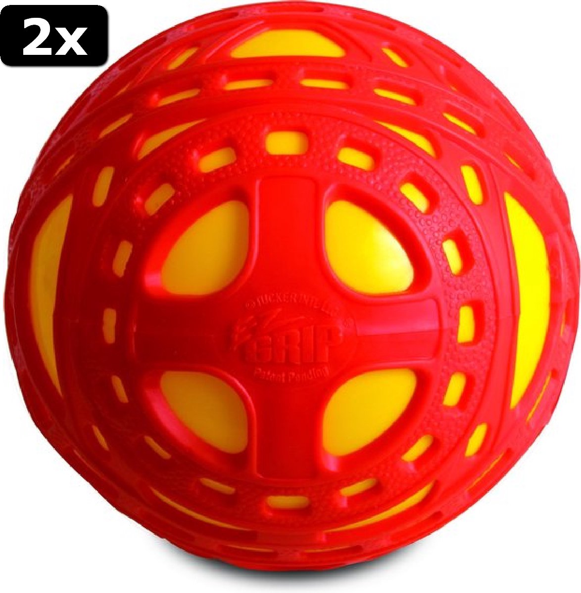 2x EZ Grip Classic Red/Yellow
