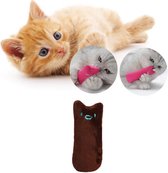 Catnip knuffeldier|Katten-speelgoed|Kattenkruid|Knuffeldier|Bruin