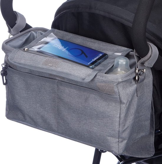 Abaodam Kinderwagen-Organizer Netz | 32x17x13cm Aufbewahrungstasche | Unterkorb Für Kinderwagen