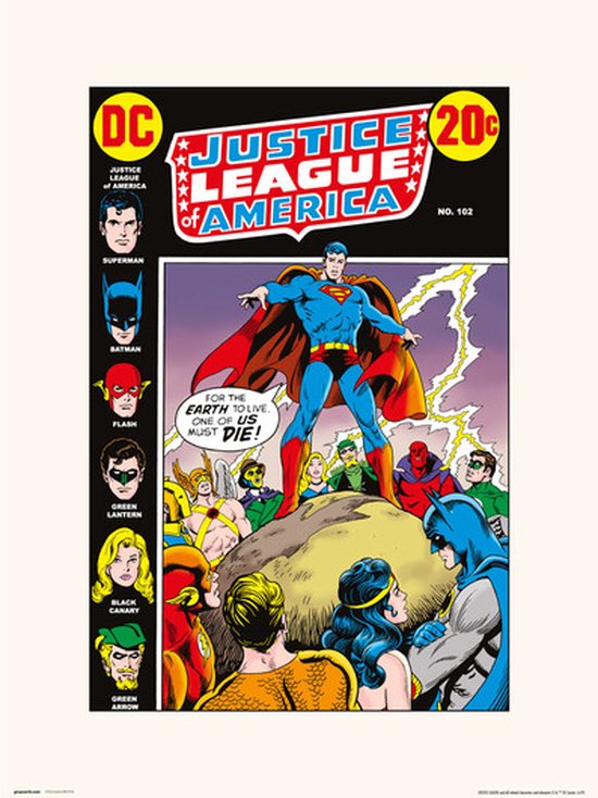 DC COMICS JUSTICE LEAGUE AMERICA 102 - Art Print 30x40 cm