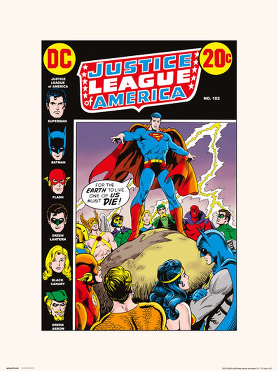 Grupo Erik DC COMICS JUSTICE LEAGUE AMERICA 102 - Art Print 30x40 cm