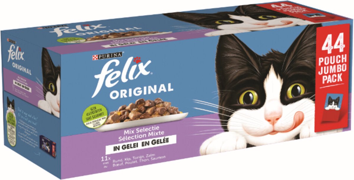 Felix - Original Mix Selectie in Gelei Multipack - Kattenvoer - 44x85g