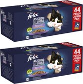2x Felix - Every Day Fête Mix Selection in Jelly Multipack - Nourriture pour Nourriture pour chat - 44x85g