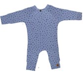 Onesie glitter blauw met roesje