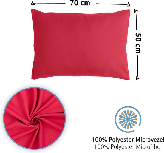 Komfortec Set van 2 Premium Kussenslopen 50x70 cm - Superzachte Kussenhoes – 100% - Geborsteld Mikrovezel 90g/m² - Blauw