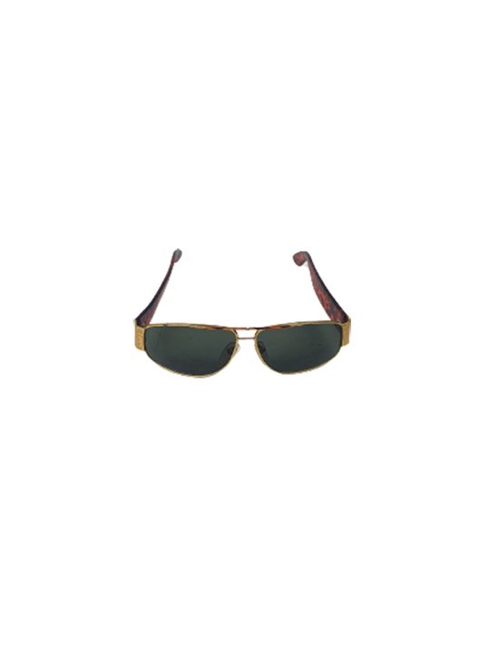 Zonnebril DEMIAN - UV 400 - Goud / Bruin - Trendy bril met gouden look - Normaal Model - Shades - Heren van DEMIAN — afbeelding 3