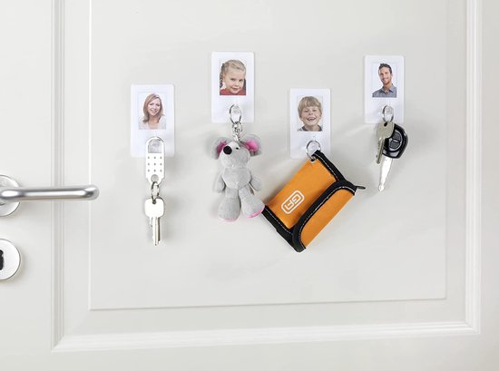 WENKO Static-Loc® fotolijst met haken - bevestigen zonder boren, kunststof (PET), 5,5 x 9 x 1,7 cm, wit
