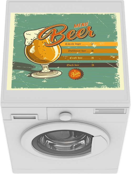Tapis de protection pour machine à laver - Mancave - Bières - Bar - Vintage  - Largeur... | bol.