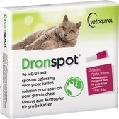 Dronspot Spot On Ontwormingsmiddel voor grote katten (5-8 kg) 2 pipetten