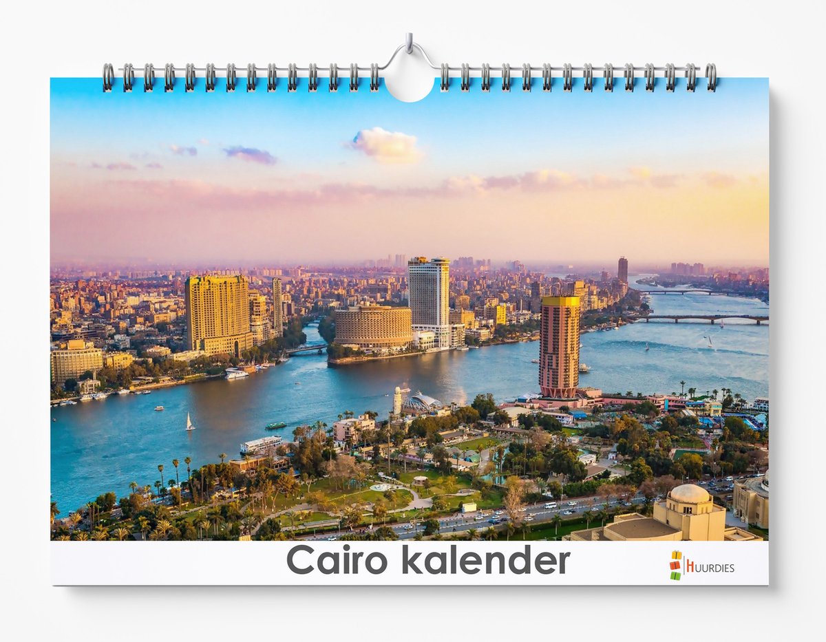 Caïro kalender XL 42 x 29.7 cm | Verjaardagskalender Caïro | Verjaardagskalender Volwassenen