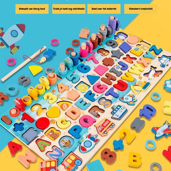 Thumbnail van een extra afbeelding van het spel Wisely® - Montessori Speelgoed Set – Educatief Speelgoed – Smartgames voor kinderen – Stimuleert Ontwikkeling Kinderen – Speelgoed Jongens en Meisjes – Babyspeelgoed - Ontwikkelingsspeelgoed