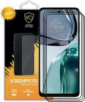 3-Pack Motorola Moto G62 Screenprotectors - MobyDefend Gehard Glas Screensavers - Zwarte Randen - Glasplaatjes Geschikt Voor Motorola Moto G62