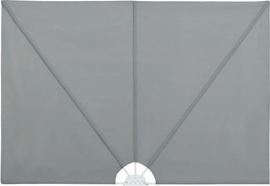 vidaXL - Terrasscherm - inklapbaar - 300x200 - cm - grijs