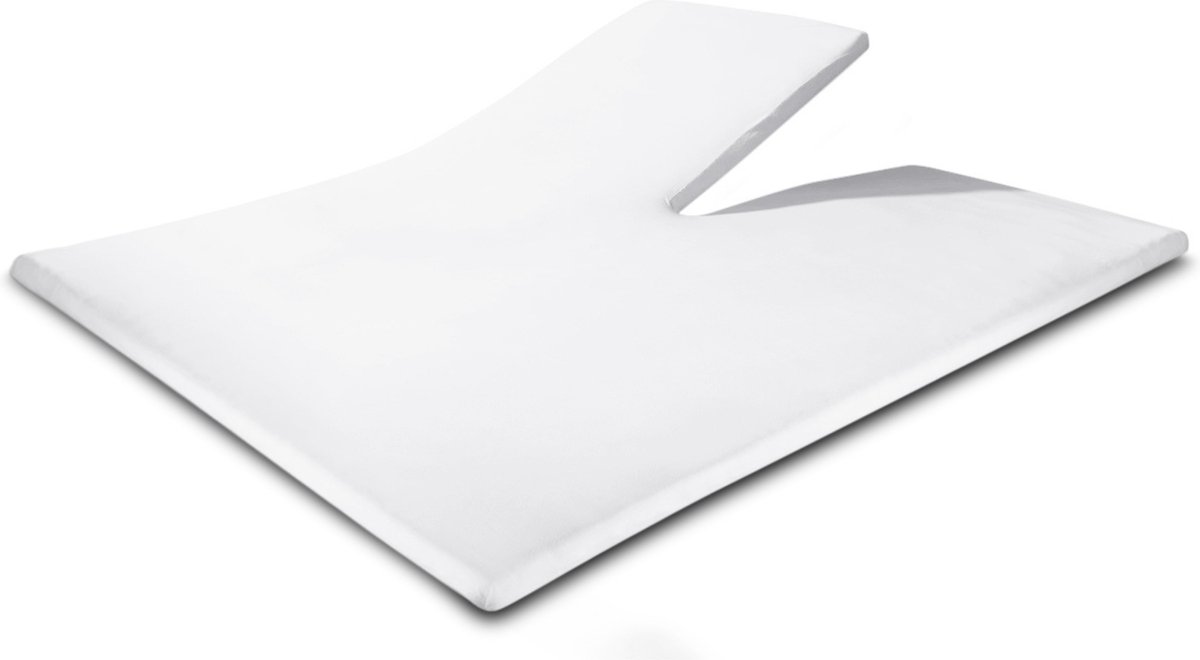 Sleeptime Splittopper Jersey Hoeslaken - 160X220 - Wit