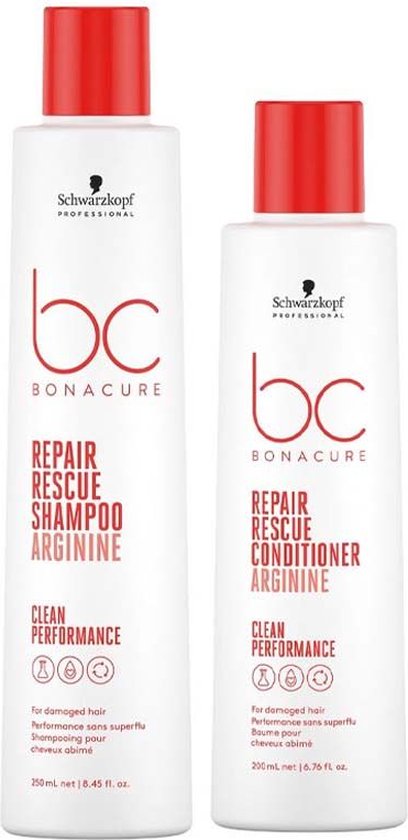 Schwarzkopf BC Repair Rescue Shampooing 250 ml + Après-shampoing 200 ml