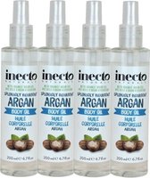 Inecto - Argan Body Oil - 4 pak - Natuurlijk - Hydraterend