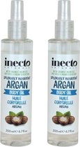 Inecto - Argan Body Oil - 2 pak - Natuurlijk - Hydraterend