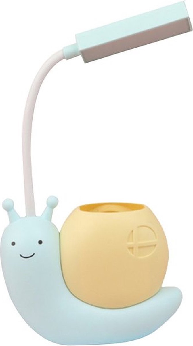 Bureaulamp Slak - Kinderen - Led - USB - Met Penhouder