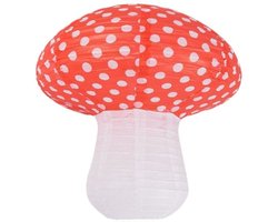 herfst decoratie - rijstpapieren lamp - hanglamp paddenstoel - lamp kinderkamer - lampion
