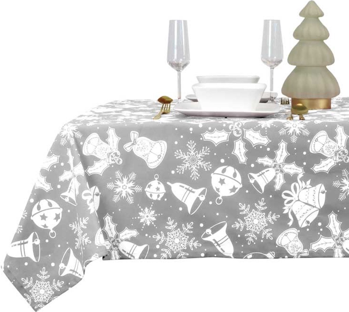 Unique Living - Tafelkleed Hein 150x250cm Chateau Grey