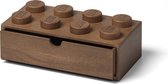 Lego Home - Collection en bois - Tiroir de bureau - Brique 8 - Chêne (foncé)