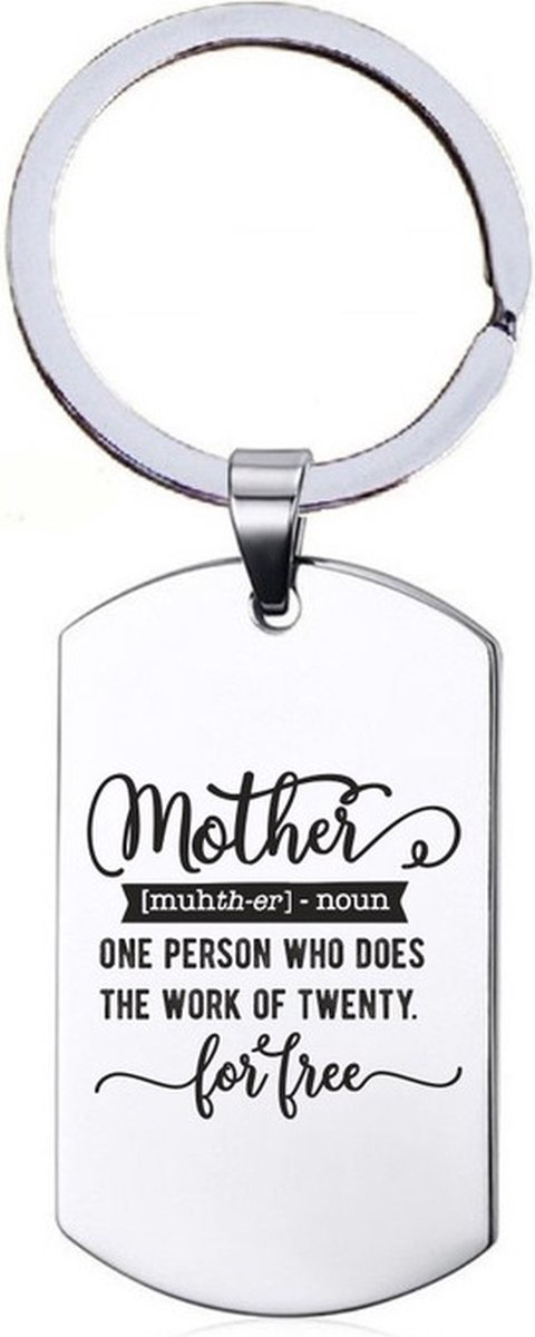 Sleutelhanger RVS - Mother