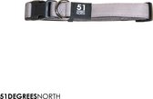 51 Degrees North - Wanderful - Collar - Nylon - Plat - Gris clair - 31-47cmx20mm