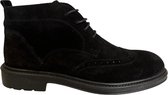 Nette Suède Schoenen- Enkellaars- Veterschoenen voor heren- Mannen laarzen 1041- Leather- Suède leer- Maat 44