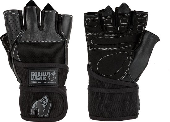 Gorilla Wear - Dallas Wrist Wraps - Sporthandschoenen Unisex - Zwart - L