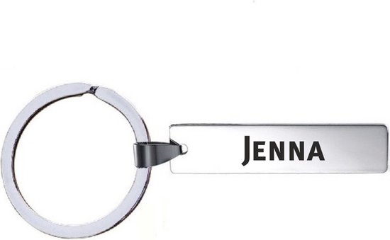 Sleutelhanger Met Naam - Jenna - RVS