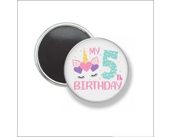 Button Met Magneet 58 MM - My 5th Birthday - NIET VOOR KLEDING