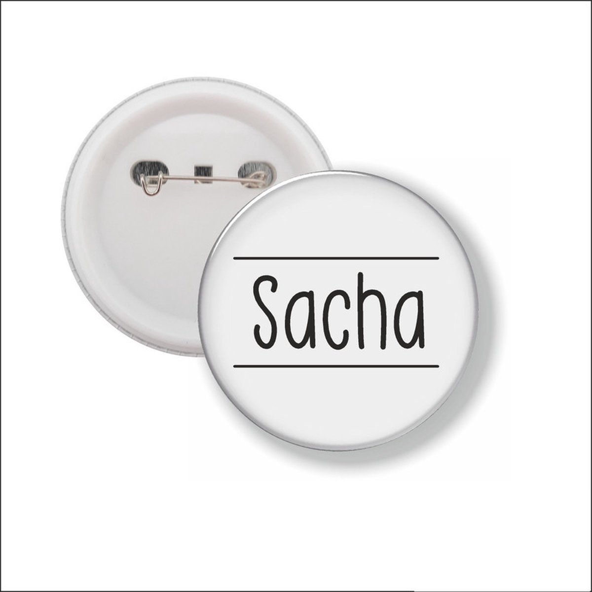 Button Met Speld 58 MM - Sacha