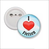 Button Met Speld 58 MM - I Love Fietsen