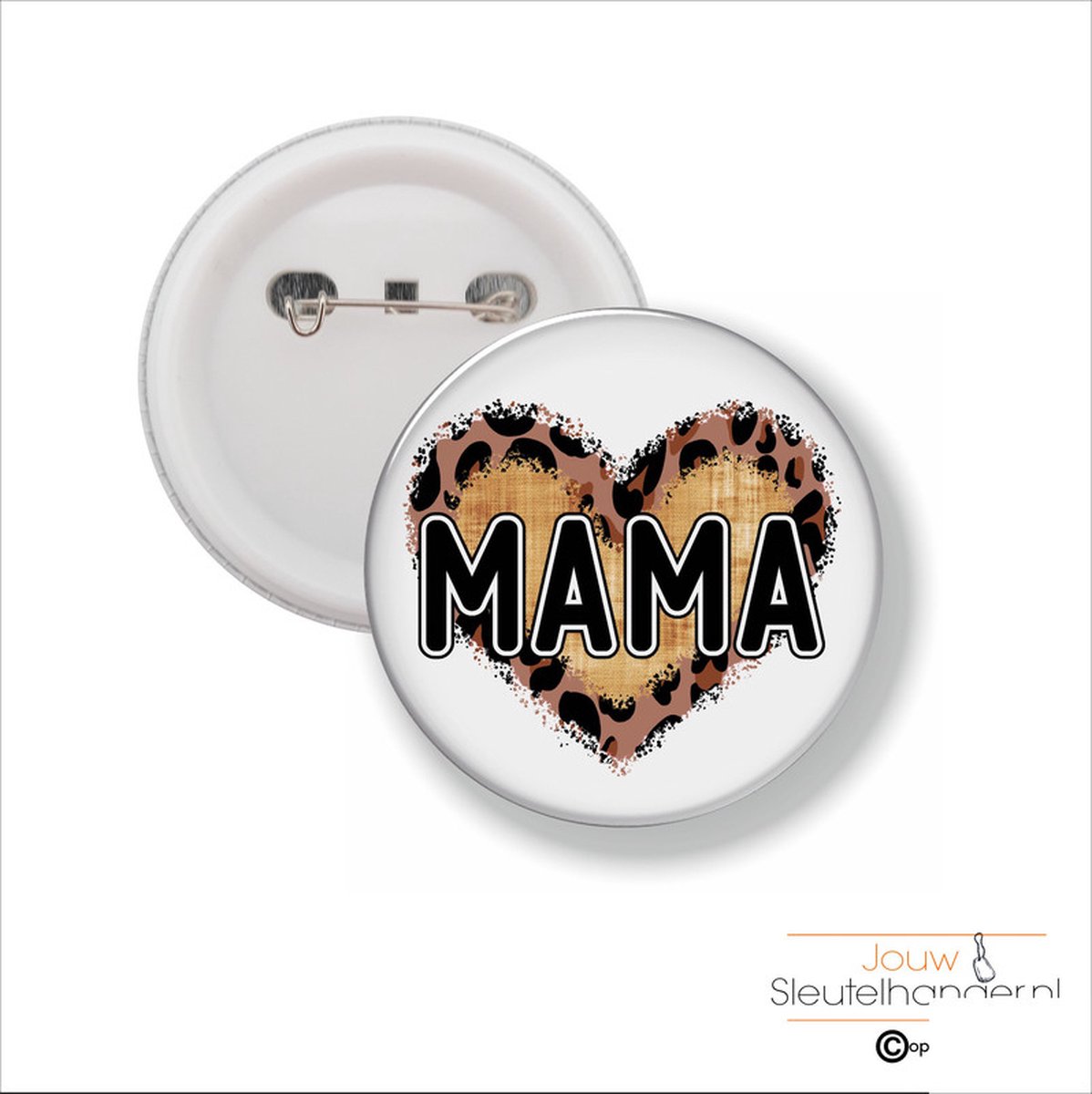 Button Met Speld 58 MM - Mama