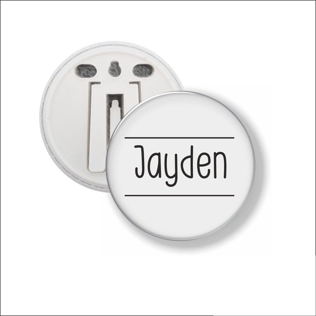 Button Met Clip 58 MM - Jayden