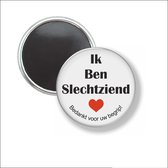 Button Met Magneet 58 MM - Ik Ben Slechtziend - NIET VOOR KLEDING