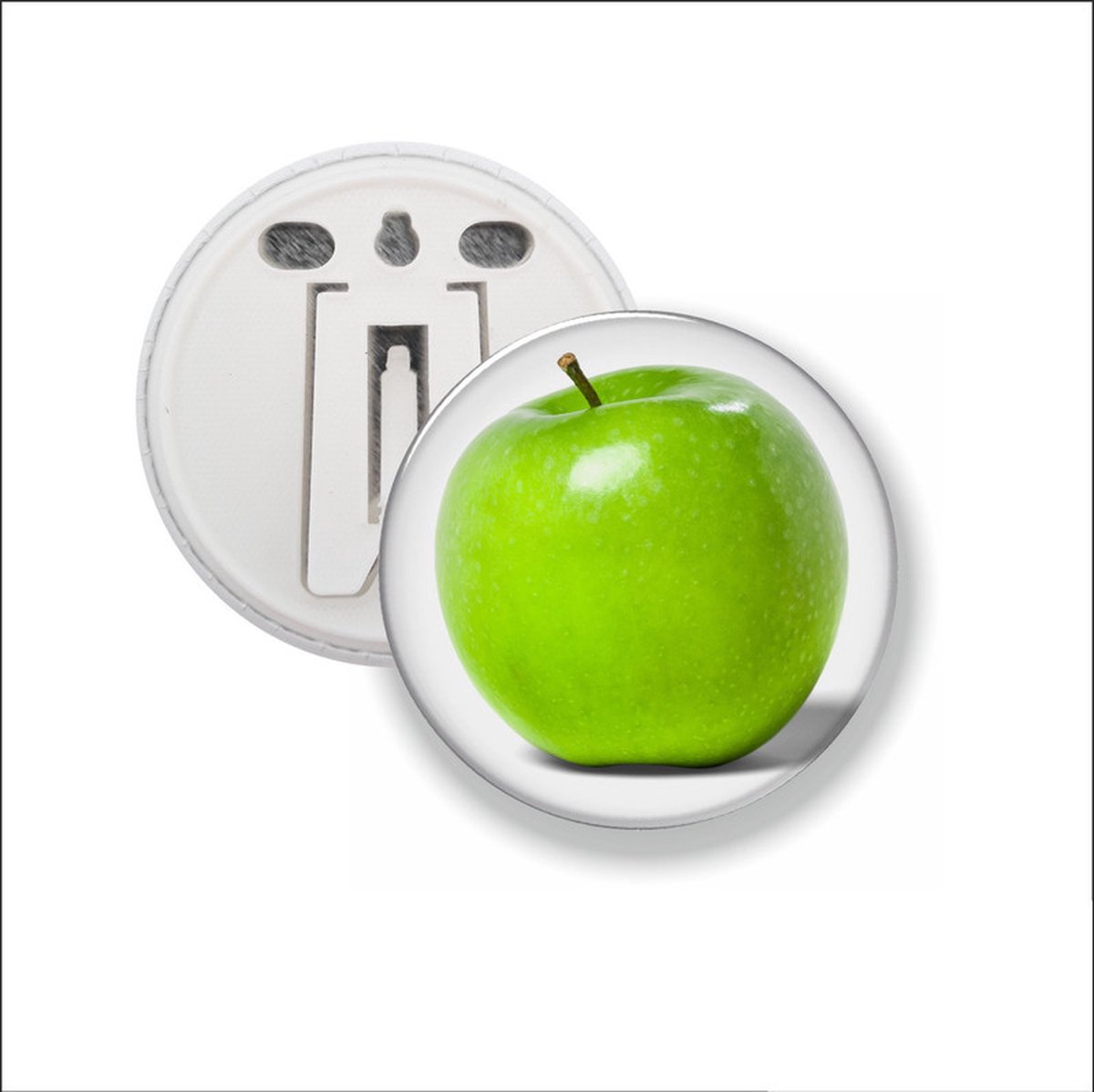Button Met Clip - Appel