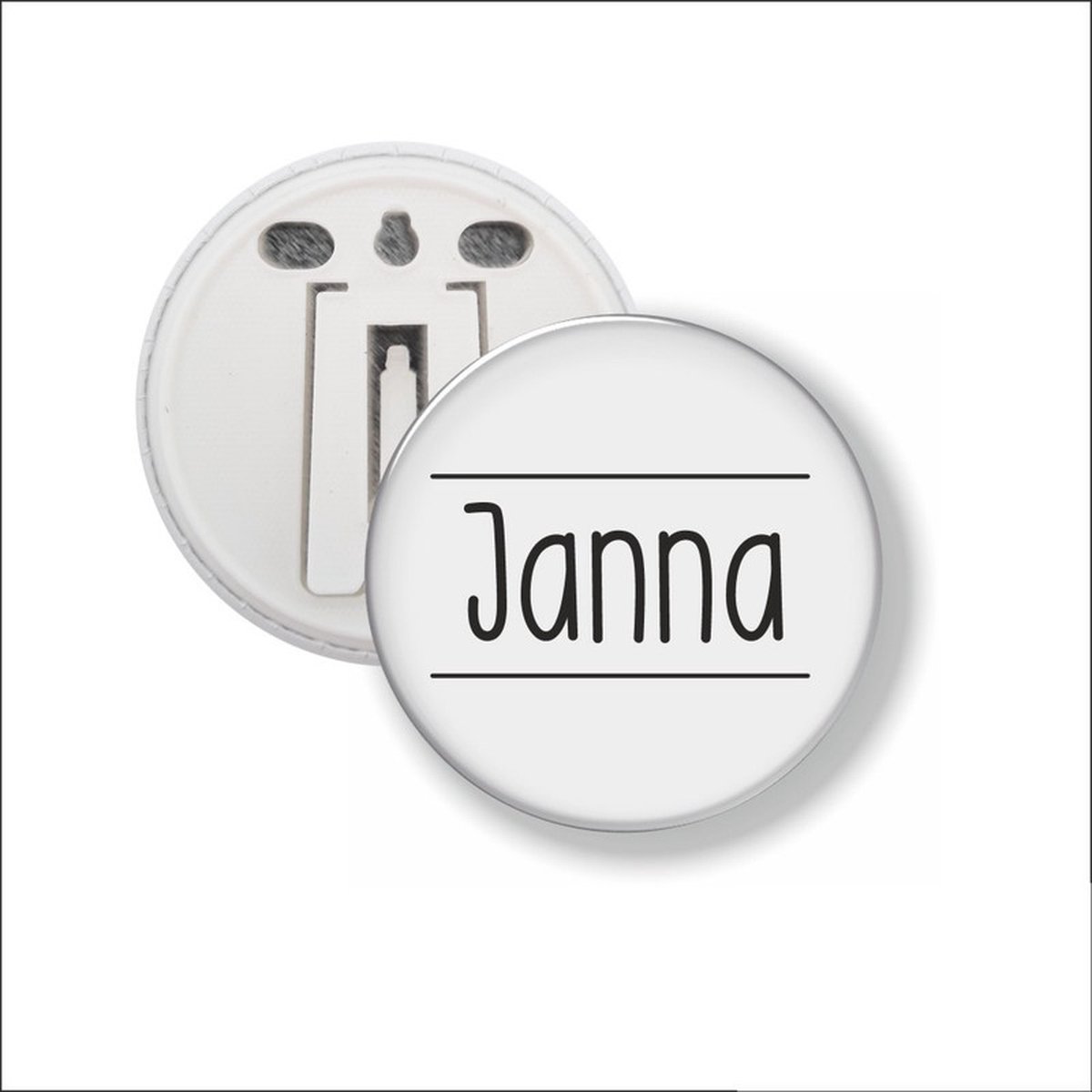 Button Met Clip 58 MM - Janna