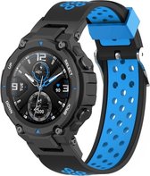 Strap-it Amazfit T- Rex - Bracelet sport Pro - noir/bleu