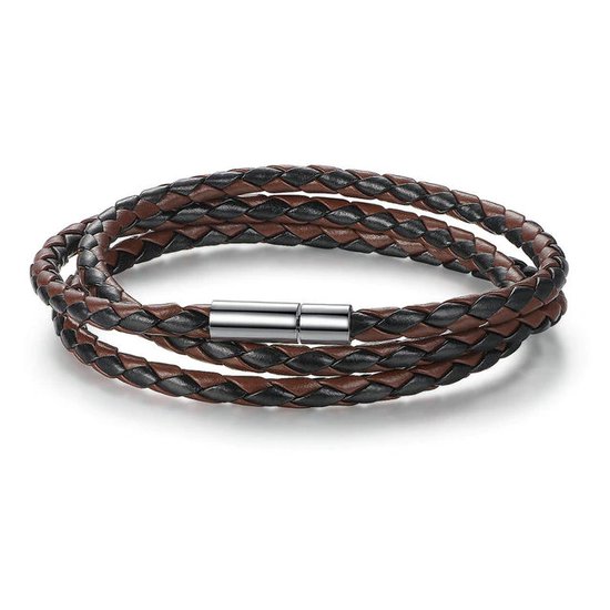 Malinsi Bracelet Homme et Femme - Marron - Bracelet Wrap Cordon 92.5cm de long - Bracelet Homme et Femme - Cadeau Homme et Elle - Bracelets - Cadeau - Anniversaire