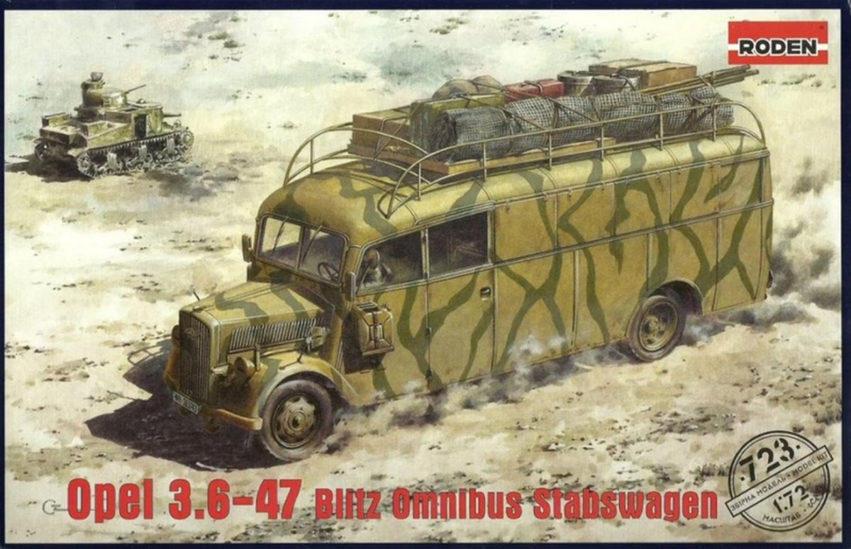 Roden | 723 | Opel 3.6-47 Blitz Omnibus stabswagen | 1:72